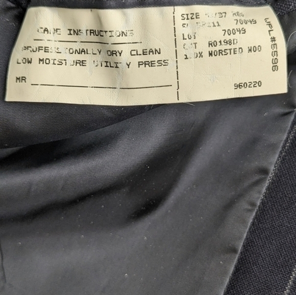 Vintage Ralph Lauren Pinned Strip 100% Wool Sport Suit Jacket Blazer  43/ 37 Reg - Picture 6 of 13